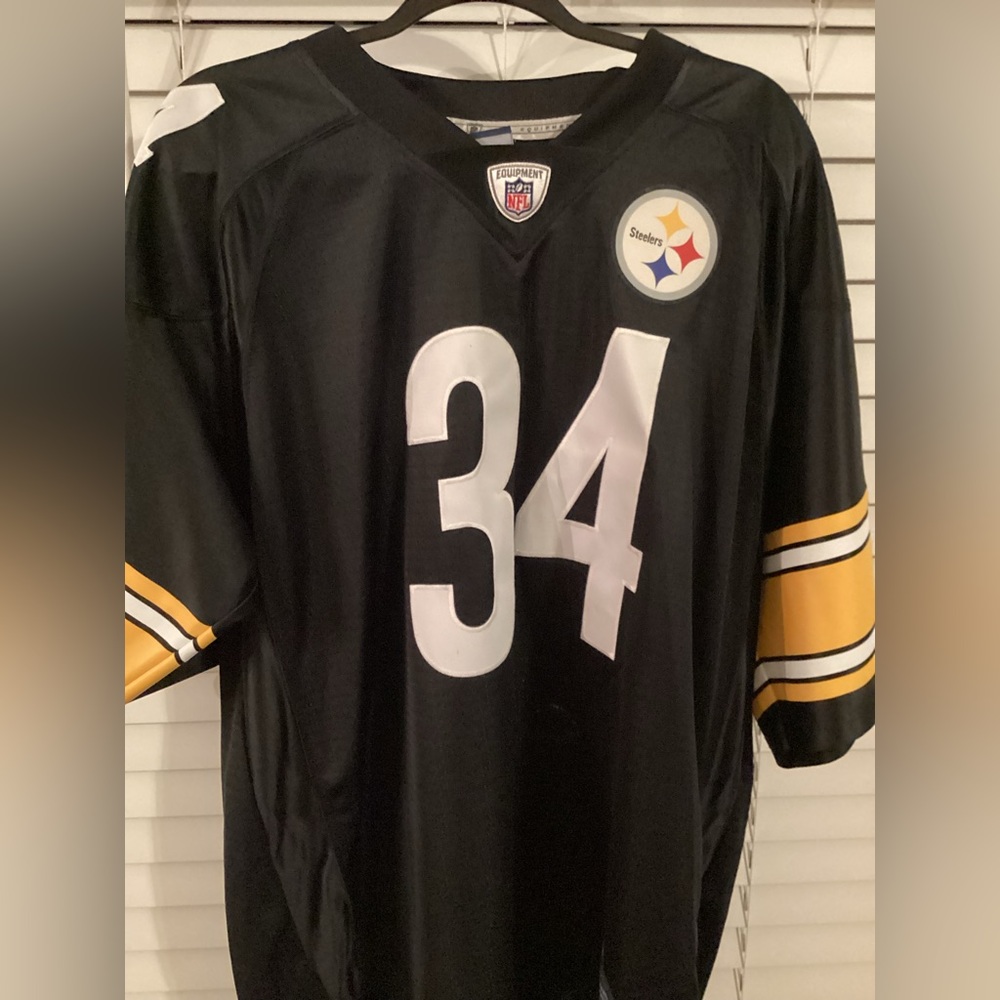 NFL PITTSBURGH STEELERS REEBOK RASHARD MENDENHALL #34 XL +2 LENGTH